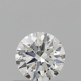 0.53 Carat Round H VVS1 EX GIA Natural Diamond