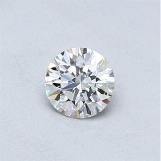 0.41 Carat Round H VVS2 EX GIA Natural Diamond