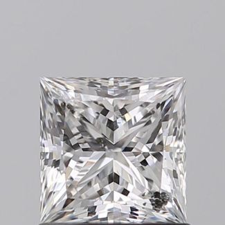 0.90 Carat Princess E SI2 - EX VG GIA Natural Diamond