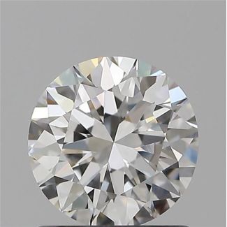 0.90 Carat Round G VVS2 EX VG GIA Natural Diamond