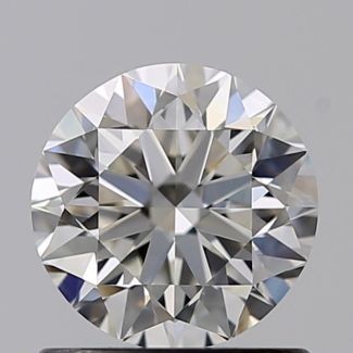 0.82 Carat Round H VVS2 VG EX GIA Natural Diamond