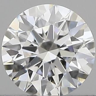 0.22 Carat Round E VVS2 EX GIA Natural Diamond