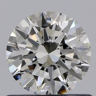 0.60 Carat Round H VS1 VG EX GIA Natural Diamond