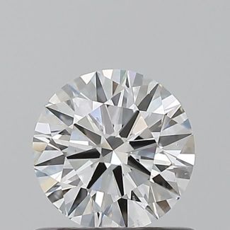 0.6 Carat Round E SI1 EX VG GIA Natural Diamond