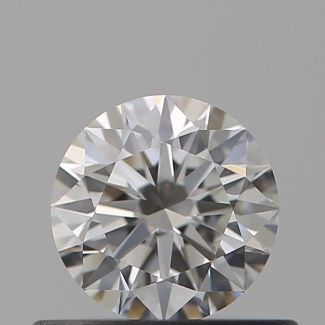 0.40 Carat Round F VVS2 EX GIA Natural Diamond