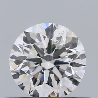 0.4 Carat Round F SI1 EX GIA Natural Diamond