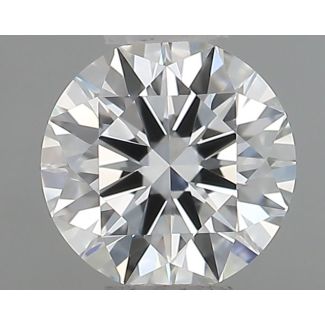 0.5 Carat Round F VVS1 EX VG IGI Natural Diamond