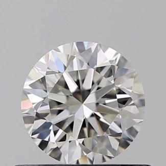 0.51 Carat Round H VS1 VG EX GIA Natural Diamond