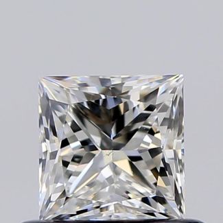 0.51 Carat Princess H VS2 - VG G GIA Natural Diamond