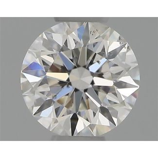 0.31 Carat Round H SI1 EX GIA Natural Diamond