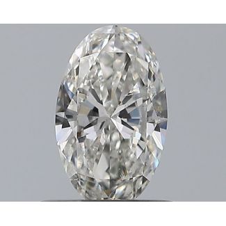 0.5 Carat Oval G SI2 - EX VG GIA Natural Diamond