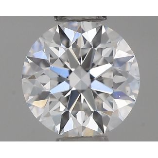 0.43 Carat Round D VS2 EX GIA Natural Diamond