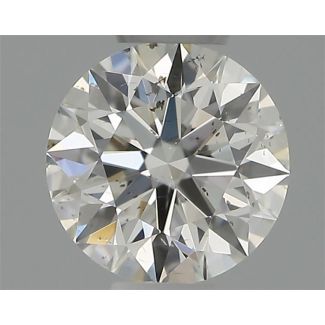 0.30 Carat Round H SI2 EX GIA Natural Diamond