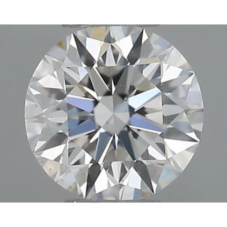 0.41 Carat Round F VS2 EX GIA Natural Diamond