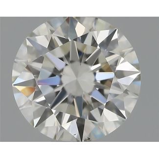 0.54 Carat Round H VS2 EX GIA Natural Diamond