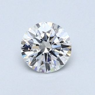 0.51 Carat Round D VS1 EX VG GIA Natural Diamond