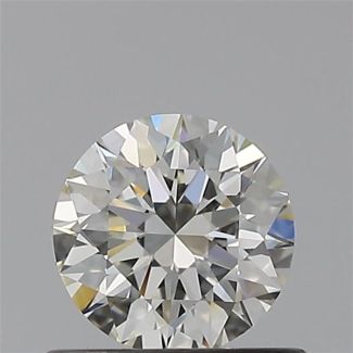 0.50 Carat Round H VVS2 EX IGI Natural Diamond