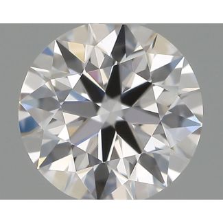 0.46 Carat Round D VVS1 EX GIA Natural Diamond