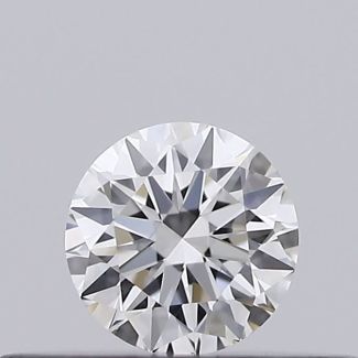 0.18 Carat Round E VVS2 VG EX GIA Natural Diamond