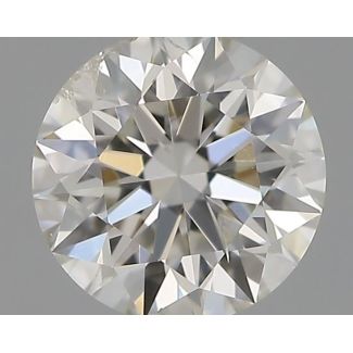 0.30 Carat Round H SI2 EX IGI Natural Diamond