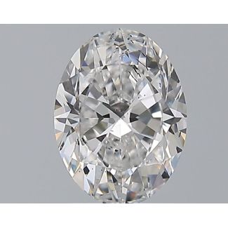 1.51 Carat Oval D SI2 - VG EX GIA Natural Diamond