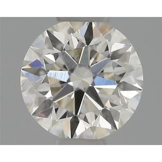 0.33 Carat Round H SI1 EX GIA Natural Diamond