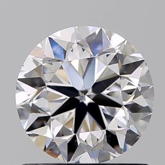 0.90 Carat Round D VS2 VG EX GIA Natural Diamond