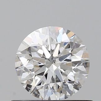 0.6 Carat Round E SI2 EX VG GIA Natural Diamond