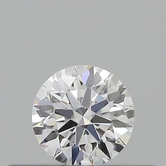 0.24 Carat Round F VVS2 EX GIA Natural Diamond