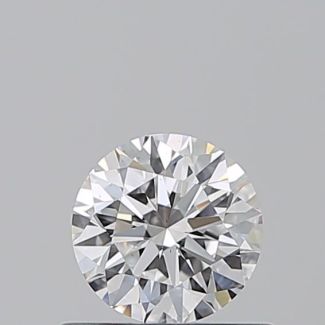 0.53 Carat Round D VS2 EX GIA Natural Diamond