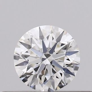 0.24 Carat Round F VVS2 EX VG GIA Natural Diamond