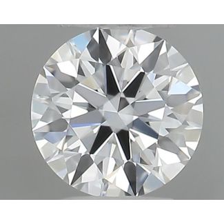 0.22 Carat Round F VVS1 EX GIA Natural Diamond