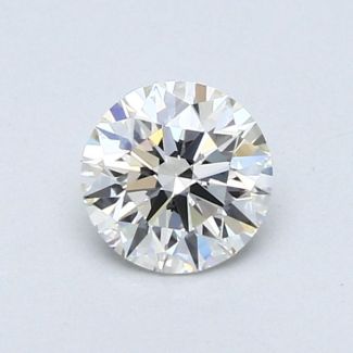 0.56 Carat Round H VS1 EX GIA Natural Diamond