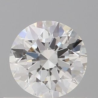 0.52 Carat Round F VVS2 EX GIA Natural Diamond