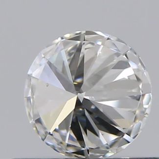 0.37 Carat Round F VS2 VG EX GIA Natural Diamond