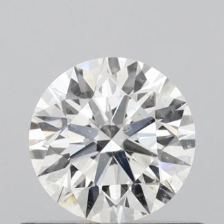 0.56 Carat Round F SI2 EX VG GIA Natural Diamond