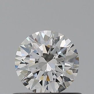 0.5 Carat Round F SI1 EX GIA Natural Diamond