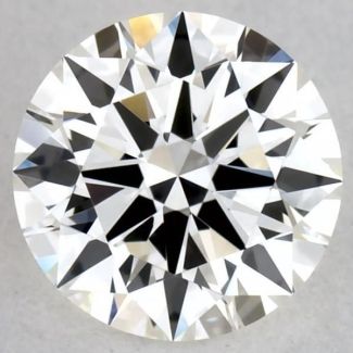 0.45 Carat Round H VVS2 EX GIA Natural Diamond