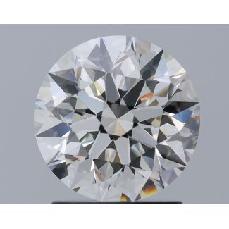 1.7 Carat Round H VVS2 EX GIA Natural Diamond