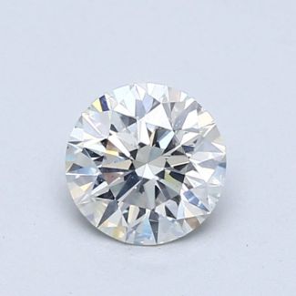 0.78 Carat Round H SI1 EX GIA Natural Diamond