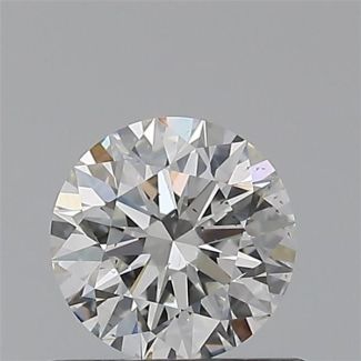 0.50 Carat Round G SI1 EX GIA Natural Diamond