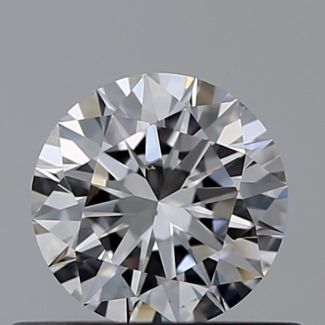 0.52 Carat Round E VS2 EX GIA Natural Diamond