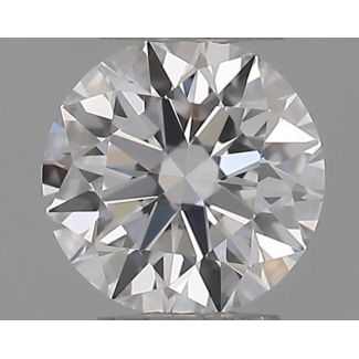 0.22 Carat Round D VVS1 EX GIA Natural Diamond