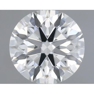 0.43 Carat Round I VVS1 EX GIA Natural Diamond