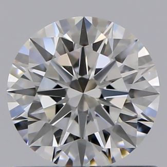 0.66 Carat Round E VVS2 EX GIA Natural Diamond