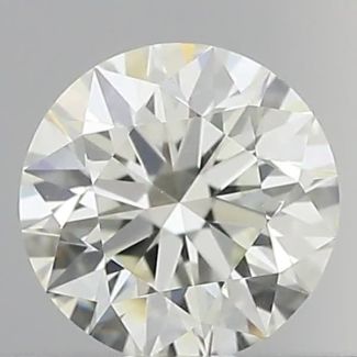 0.36 Carat Round H VVS1 EX IGI Natural Diamond