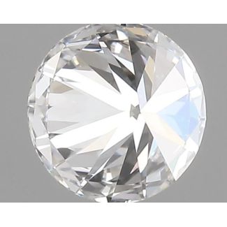 0.34 Carat Round D VVS2 EX GIA Natural Diamond