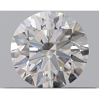 0.43 Carat Round D VVS1 EX GIA Natural Diamond