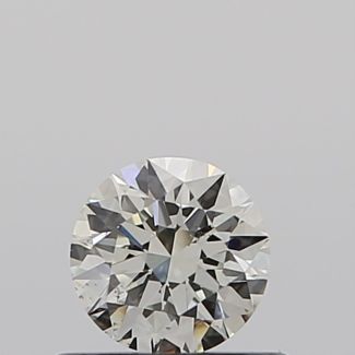 0.40 Carat Round K SI1 EX GIA Natural Diamond