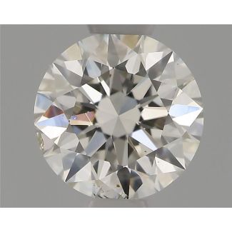 0.55 Carat Round H SI1 EX GIA Natural Diamond